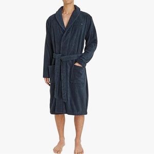 Tommy Hilfiger Fleece Robe -blue